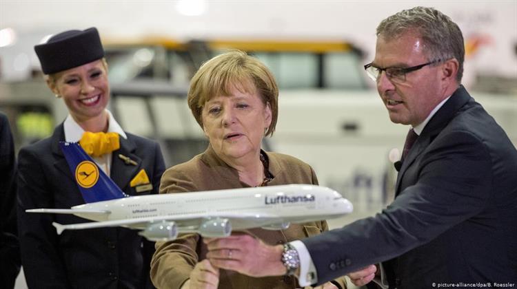 Η Αγγ. Μέρκελ Υπερασπίστηκε την Πολιτική Διάσωσης των Γερμανικών Επιχειρήσεων Όπως η Lufthansa